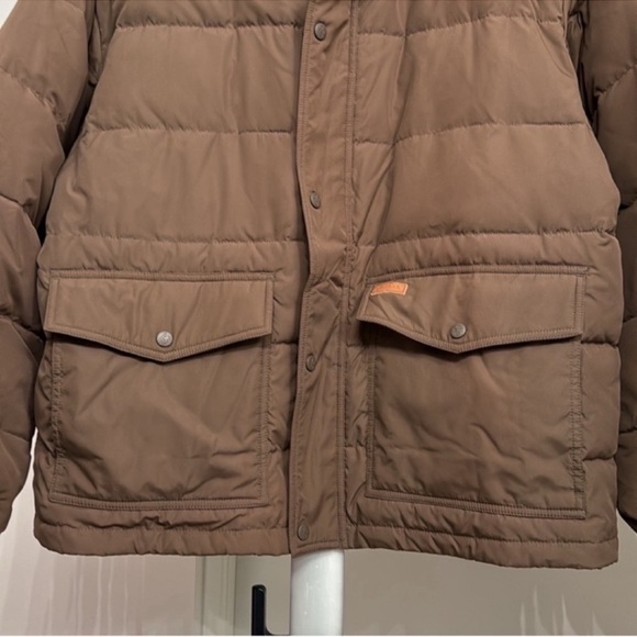 NWT Outback Trading Co. Men’s Down Puffer Jacket Sz XL Brown Full Zip Chores - Picture 3 of 14